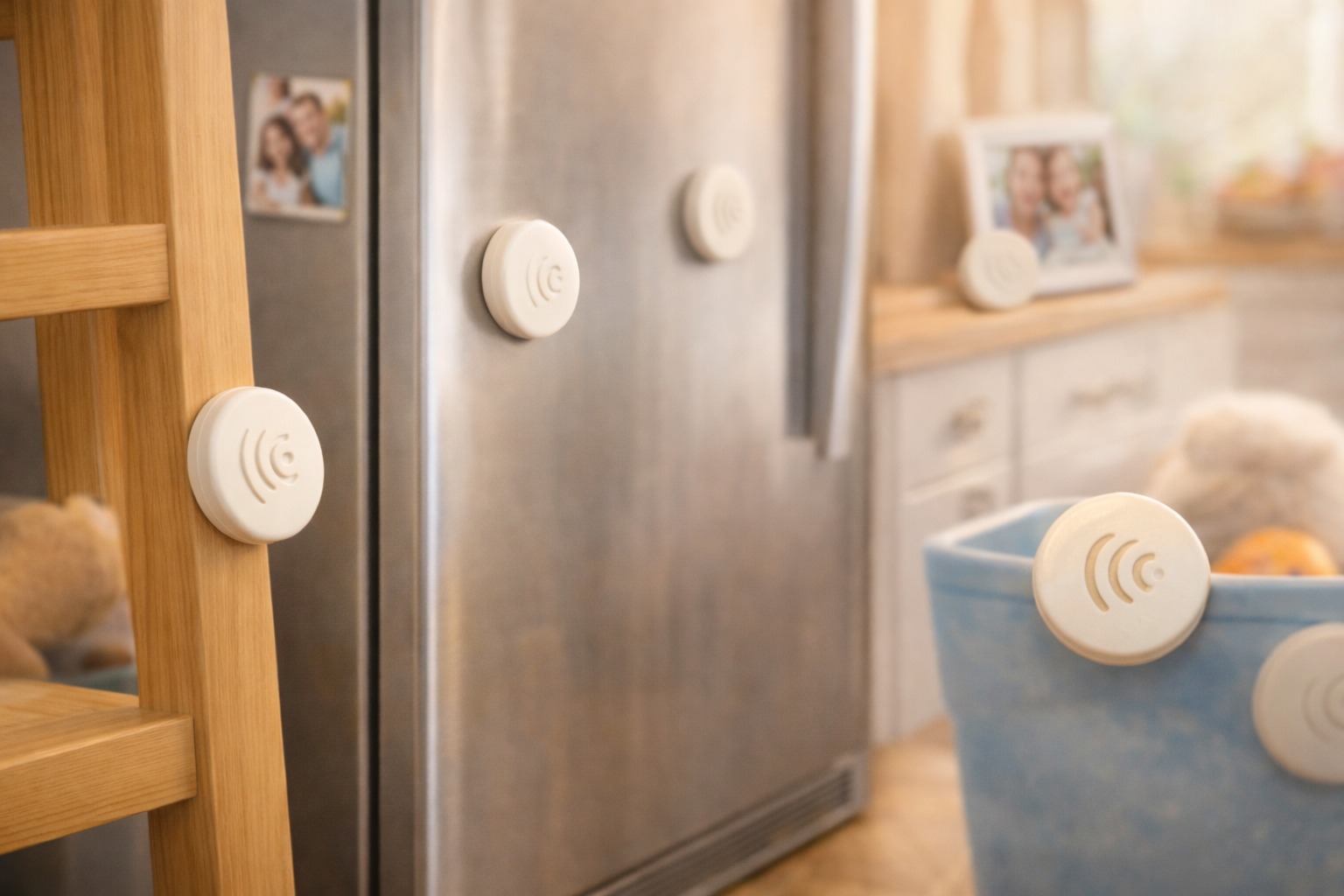 Place NFC tags on objects around your home